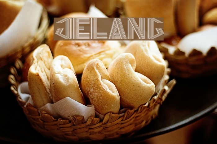 JELANG Font examples