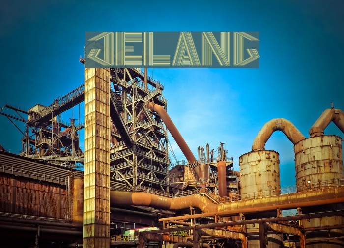 JELANG Font examples