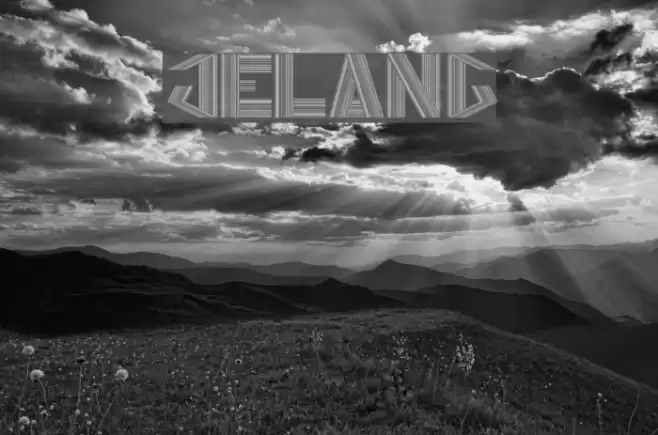 JELANG Font examples