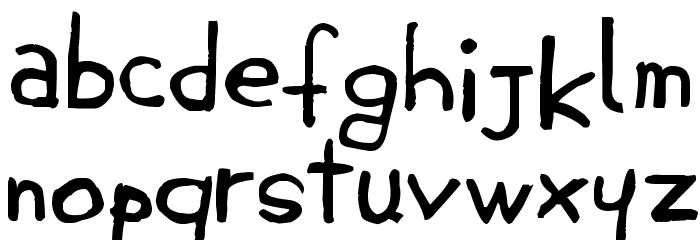 JEMBOhand Schriftart Kleinbuchstaben