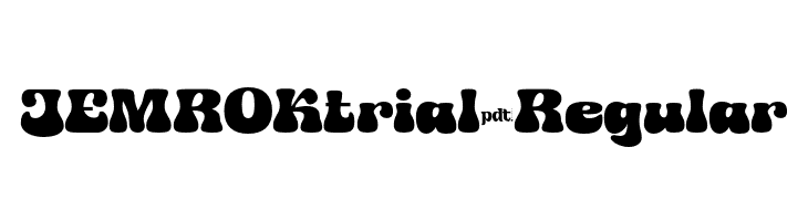 JEMROKtrial-Regular  フリーフォントのダウンロード