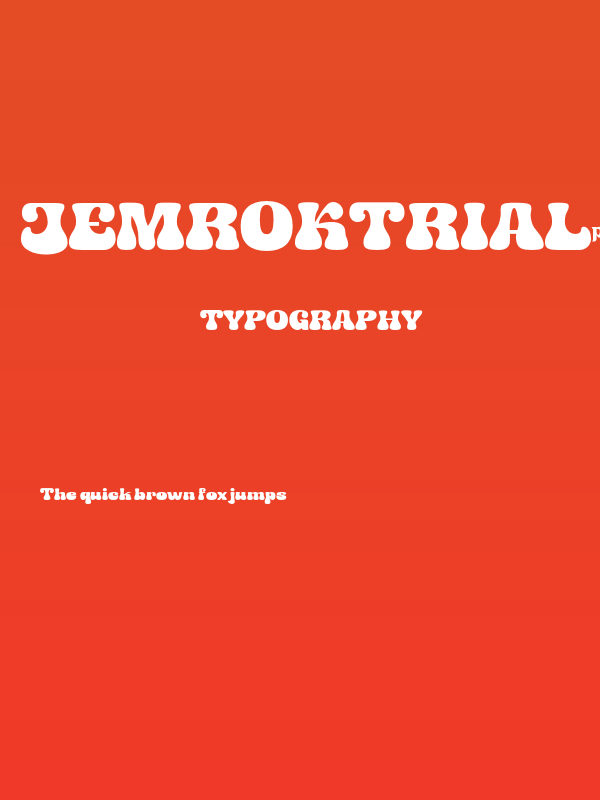JEMROKtrial-Regular Poster