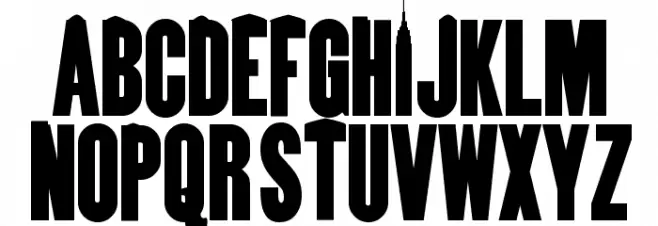 JESSIE Normal Шрифта ВЕРХНИЙ