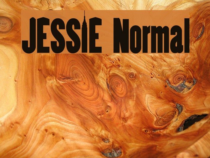 JESSIE Normal Font examples