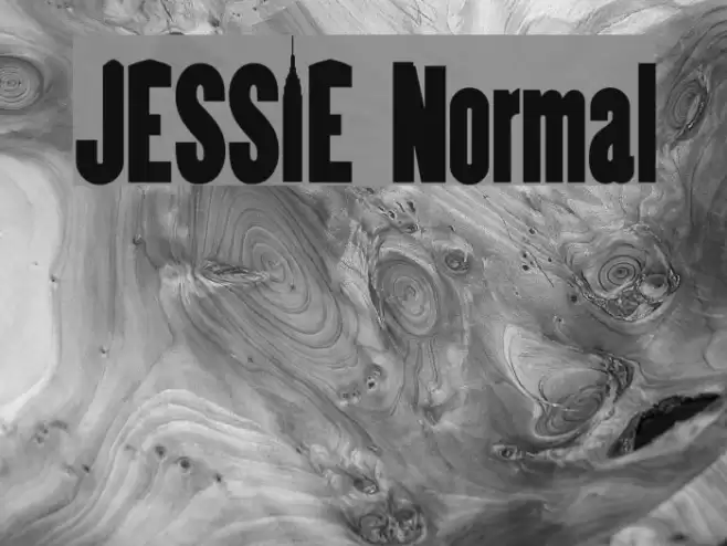 JESSIE Normal Шрифта examples
