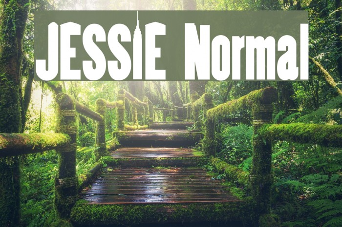JESSIE Normal Font examples