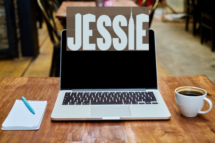 JESSIE Font examples