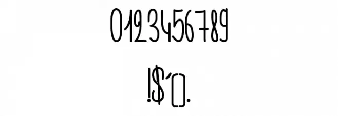 Je n'aime pas le lundi Font OTHER CHARS