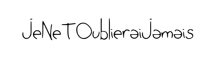 JeNeTOublieraiJamais Font