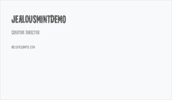 JealousMintDEMO Business Card