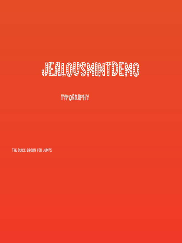 JealousMintDEMO Poster