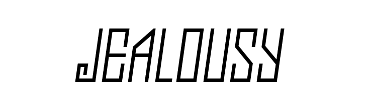 Jealousy  Frei Schriftart Herunterladen
