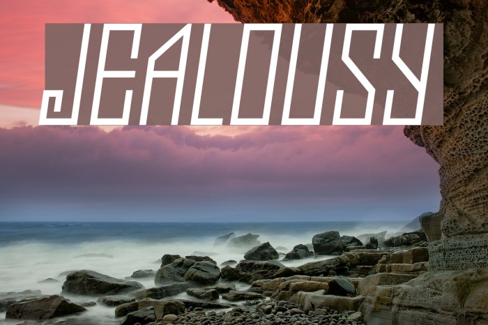 Jealousy Font examples