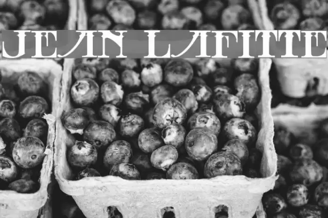 Jean Lafitte Font examples