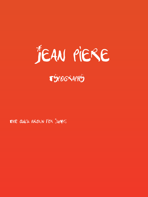 Jean Piere Poster