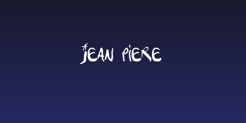 Jean Piere Social Header