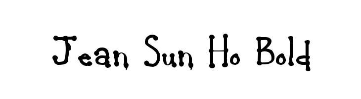 Jean Sun Ho Bold  フリーフォントのダウンロード