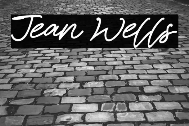 Jean Wells Font examples