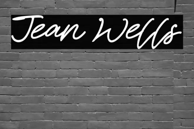 Jean Wells Font examples