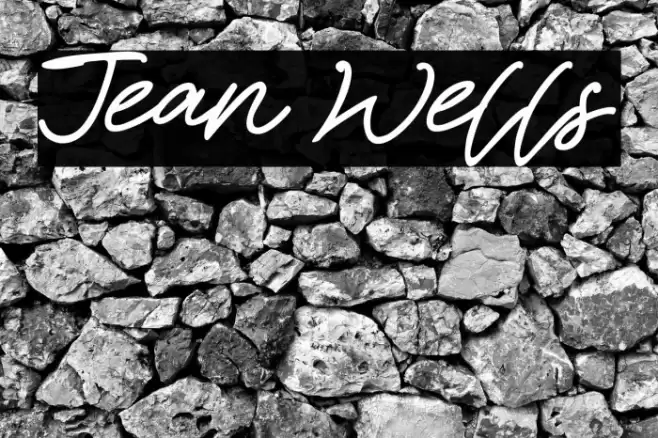 Jean Wells Font examples