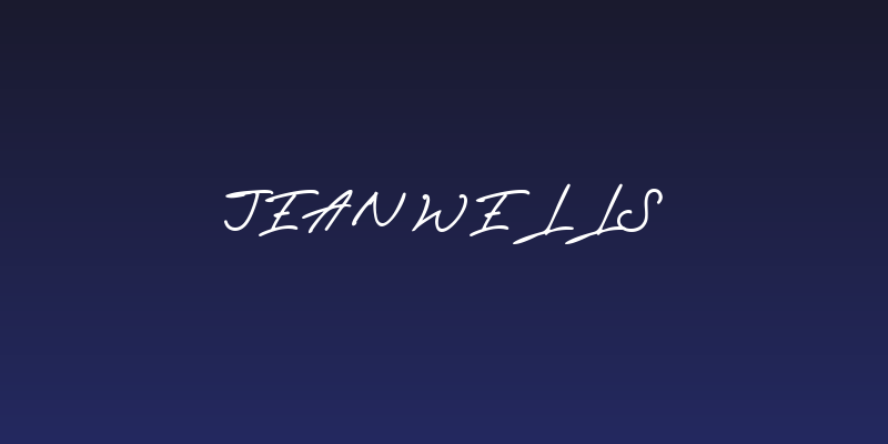 Jean Wells Social Header
