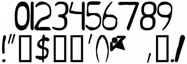 Jean is Dead Font OTHER CHARS