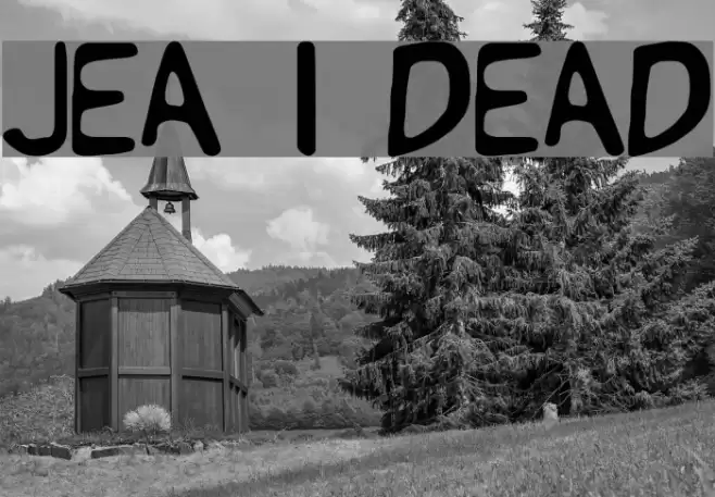 Jean is Dead Font examples