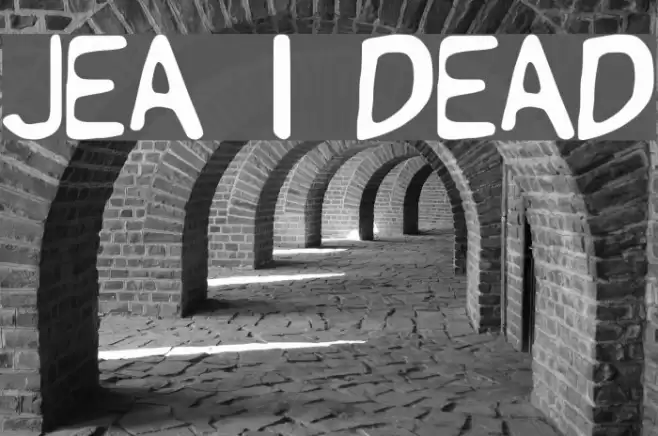 Jean is Dead Font examples