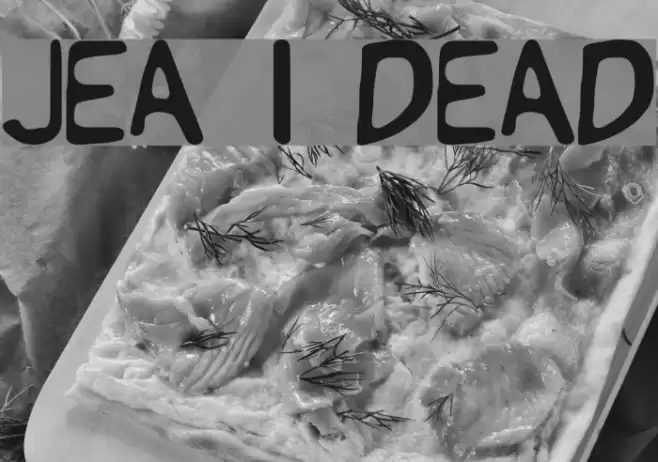 Jean is Dead Font examples