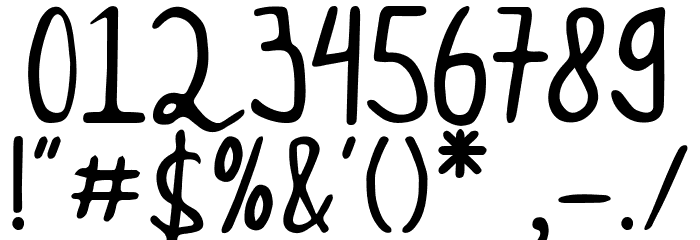 JeannePetittenget Font OTHER CHARS