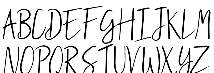 JeannePetittenget Font UPPERCASE