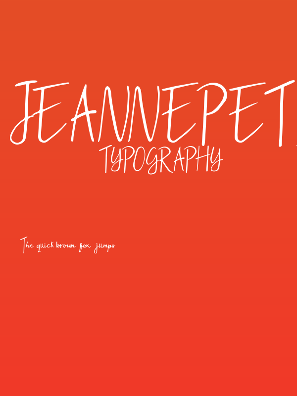 JeannePetittenget Poster