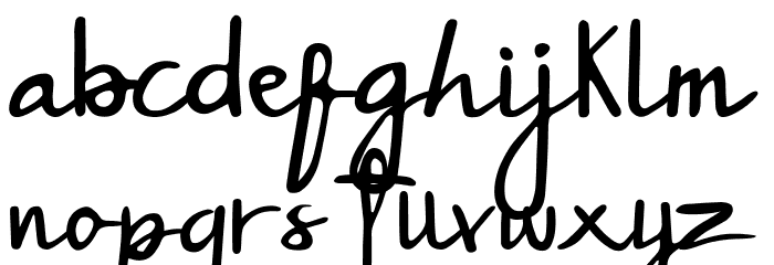 JeannePetittenget Font LOWERCASE