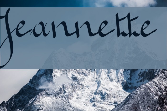 Jeannette Font examples