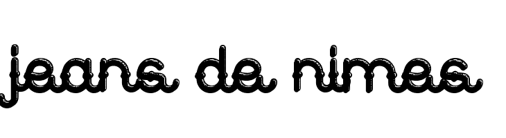 Jeans de nimes  नि: शुल्क फ़ॉन्ट्स डाउनलोड