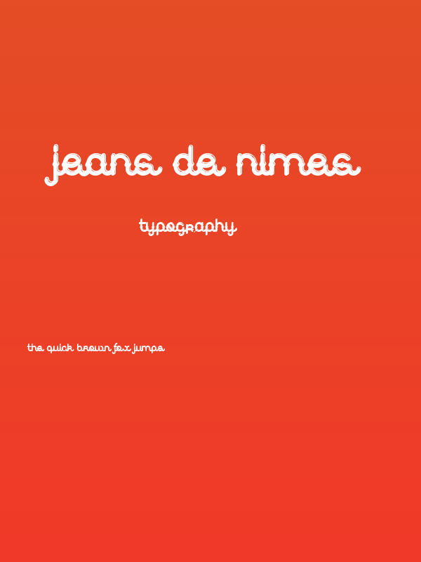 Jeans de nimes Poster