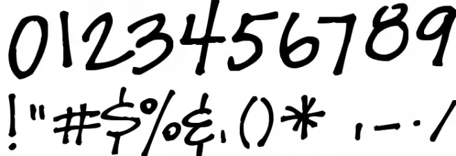 JeansFont Font OTHER CHARS