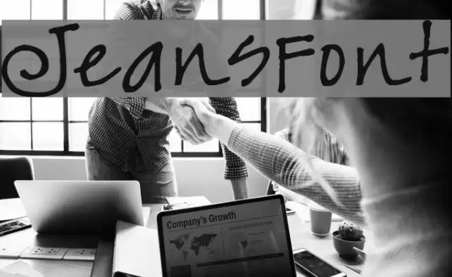 JeansFont Font examples