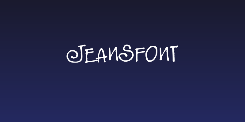 JeansFont Social Header