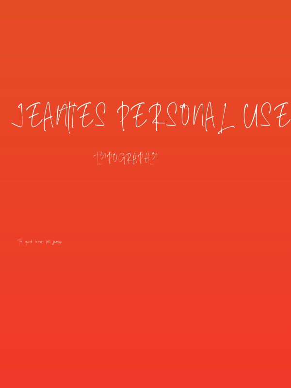 Jeanties Personal Use Only !!! Poster