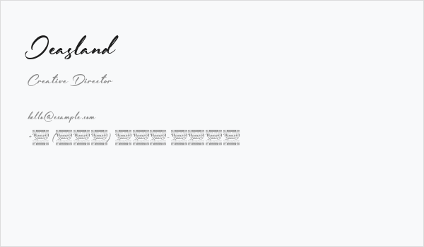 Jeasland Business Card