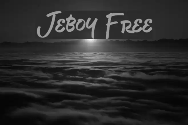 Jeboy Free Font examples