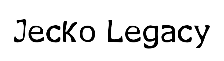 Jecko Legacy フォント