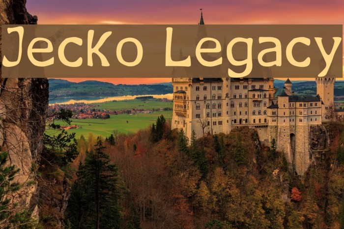 Jecko Legacy Font examples