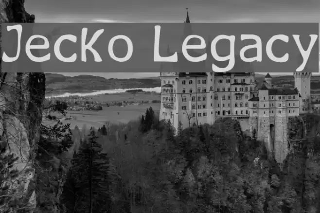 Jecko Legacy フォント examples