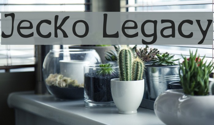 Jecko Legacy Font examples