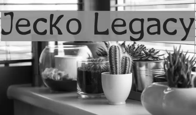 Jecko Legacy フォント examples