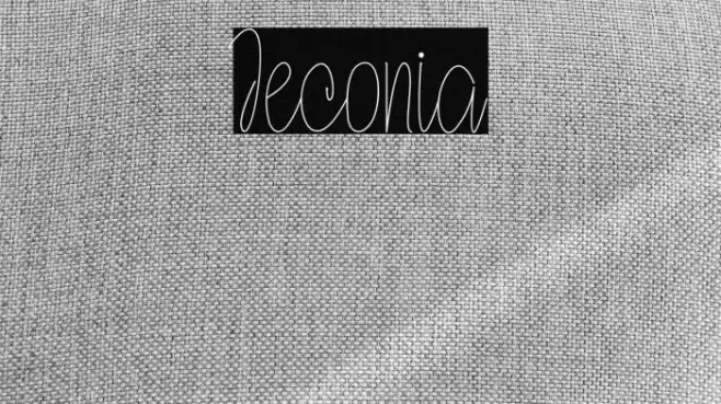 Jeconia Font examples