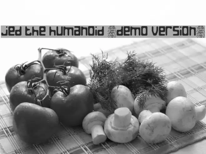 Jed the Humanoid [Demo Version] Font examples