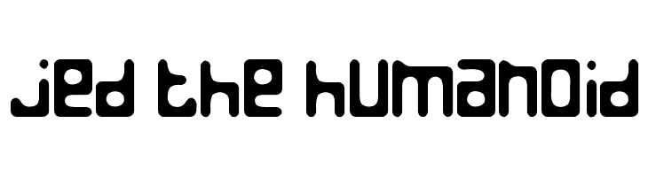 Jed the Humanoid Font